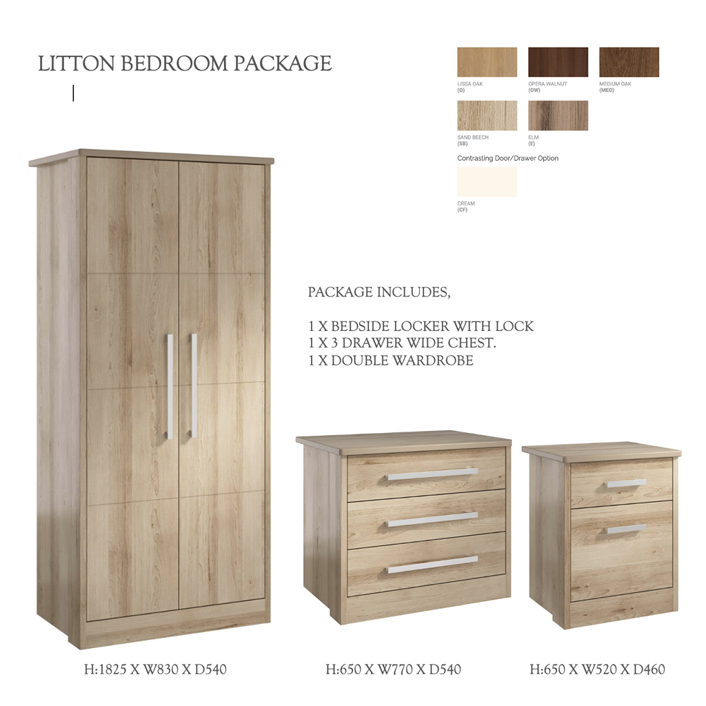 Litton Care home bedroom furniture package