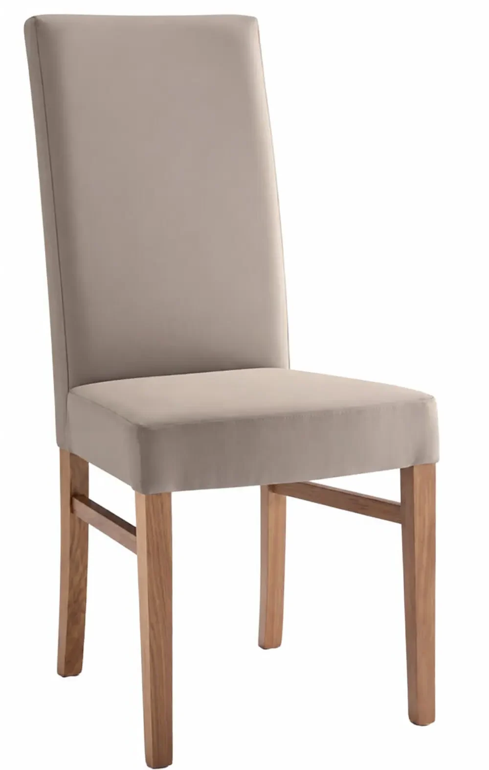 High backed upholstered dining chair