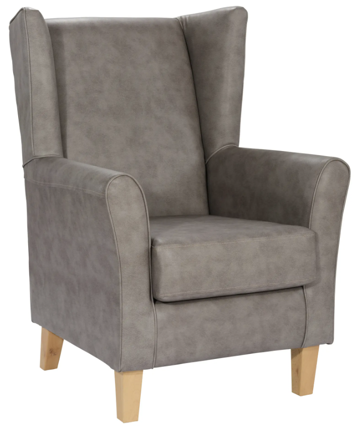 Atlow wing chair in Flint - care home furniture