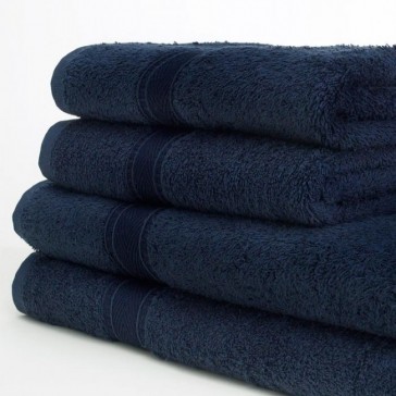 Classic navy towel for care hom,es