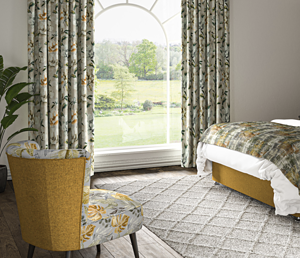 Edmund Bell fabrics at care home furnishings