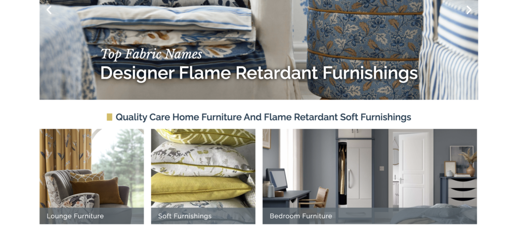 care home furnishings by Care Home Furnishings Design new website