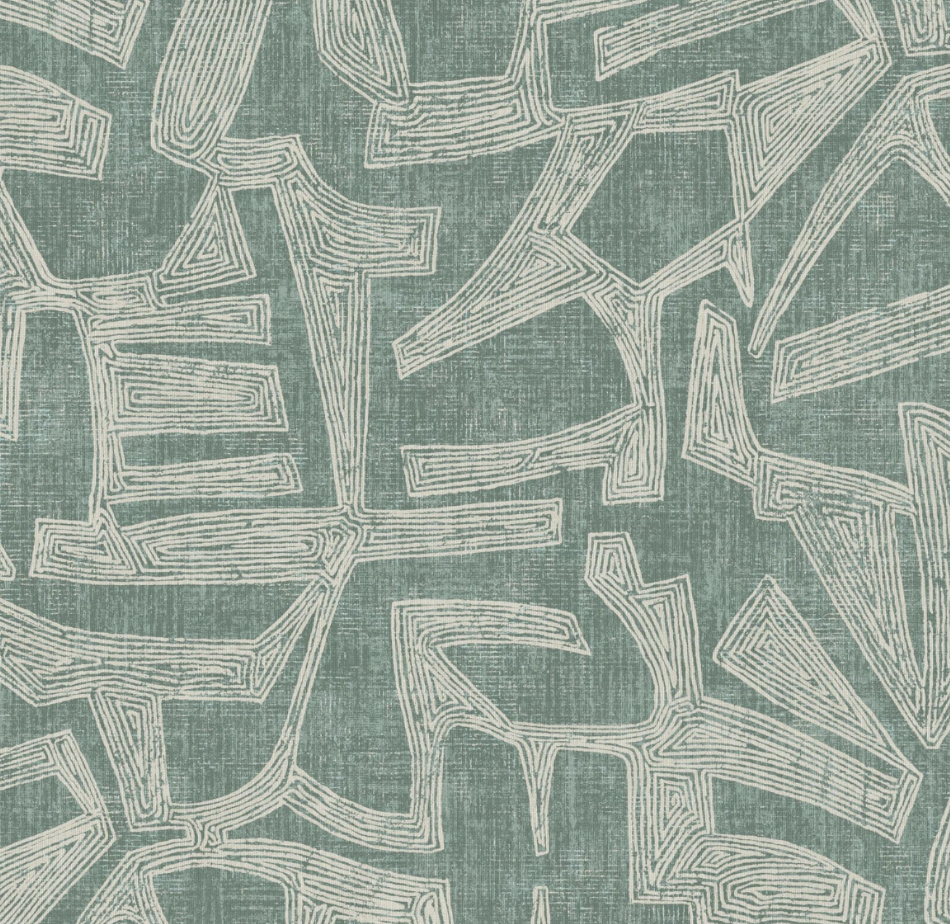 Edmund Bell FR Fabric Haze Duck Egg