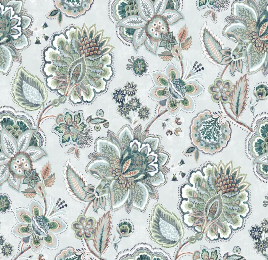 Pencil Pleat Curtains Sheringham Aqua - Image 2