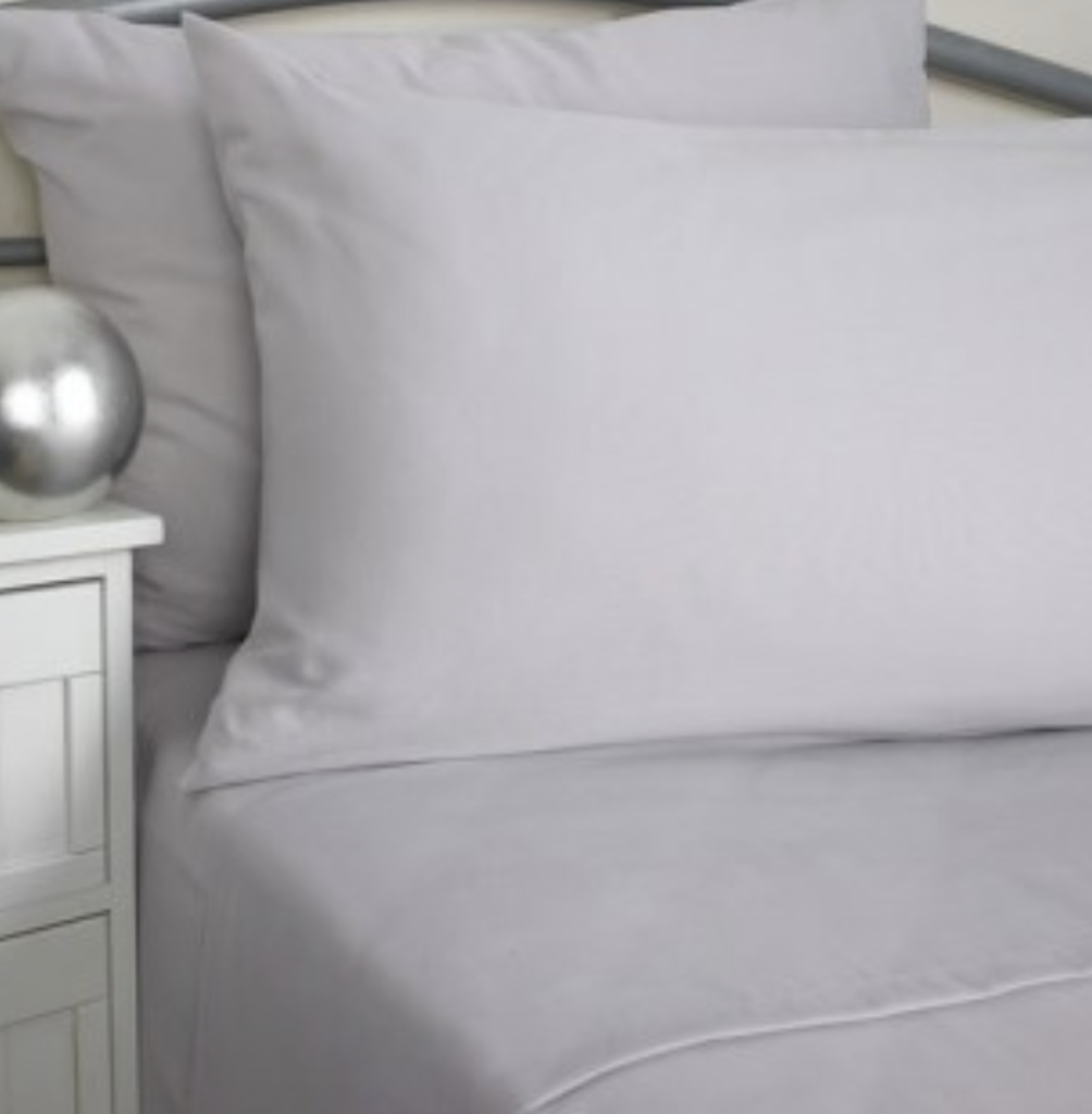 silver grey FR Bedding for care homes
