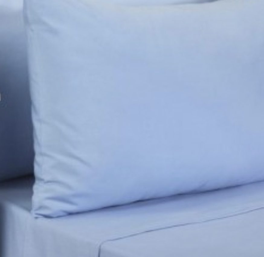 Blue FR care home bedding