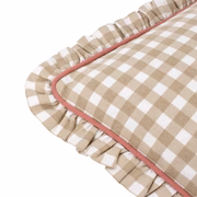 Maude Gingham Cushion Natural - Image 3