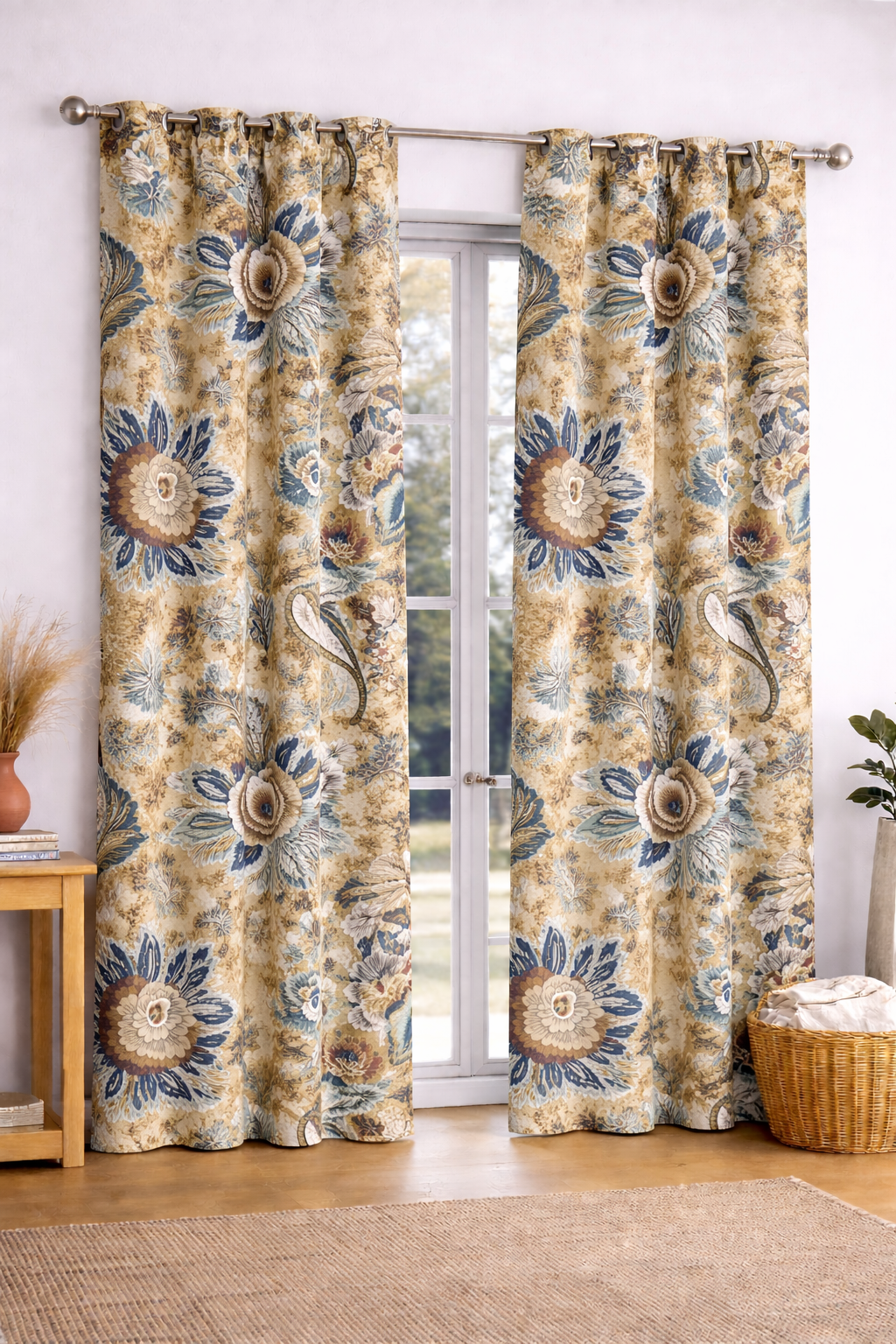 Pencil Pleat Curtains Imari