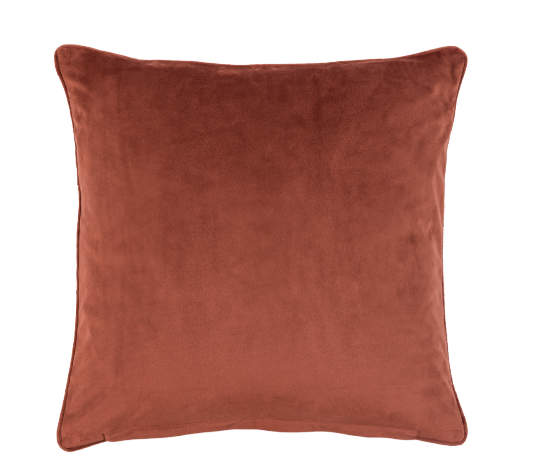 Terracotta coloured cushion
