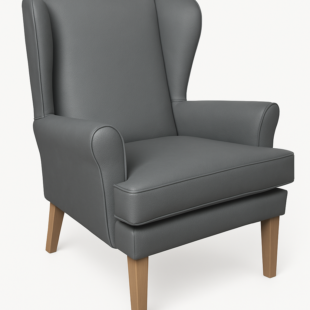 Dovedale Wing Chair Vinyl - Image 2