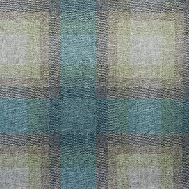 Eyelet Curtains Finsbury Aqua / Lime