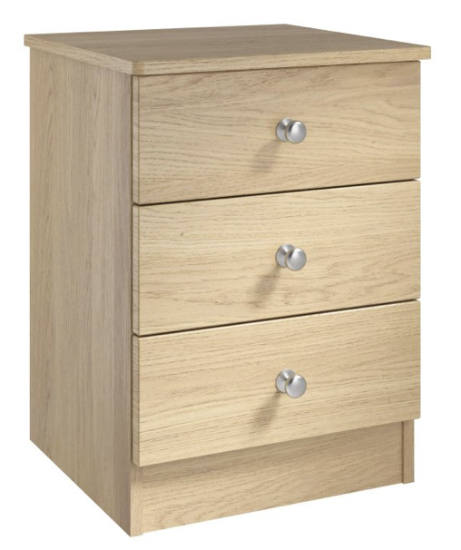 Hampton 3 Drawer Bedside.
